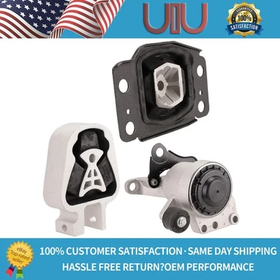 3Pcs Engine Motor & Transmission Mount for Ford Fusion 2013-2017 2.0L Automatic - Image 1 of 4