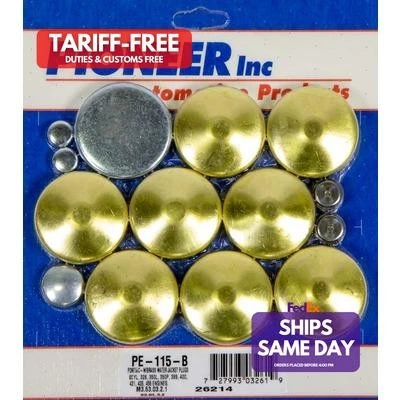 Pioneer PE-115-B, Kit 350 Fits Pontiac Freeze Plug Kit - Brass Performance Parts - Image 1 of 4