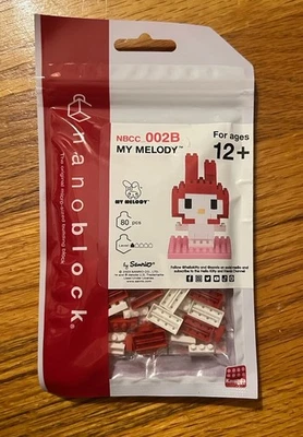Sanrio My Melody Kawada 80-Piece Nanoblock New - Image 1 of 2
