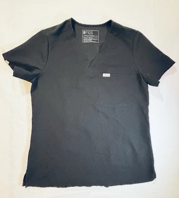 FIGS Scrubs Top Mens S Black Technical Collection Pocket Medical Doctor Nurse - Image 1 of 4