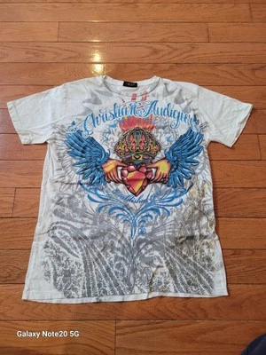 Christian Audigier T-shirt Mens Size Medium Vintage - Изображение 1 из 2