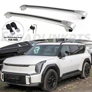 2PCS Crossbar Fit for EV9 GT-Line AWD 2024-2026 Cross Bar Cargo Carrier Lockable - Picture 1 of 14