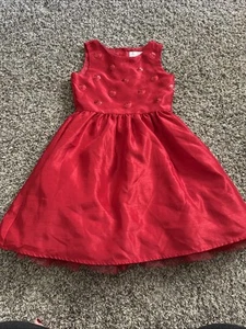 Gymboree Girls Size 8 Red Fancy Sequence Dress Full Skirt Toile Kids Dressed Up - Picture 1 of 9