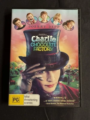 Charlie and the Chocolate Factory (Region 4) - DVD- Johnny Depp Tested - Image 1 of 4