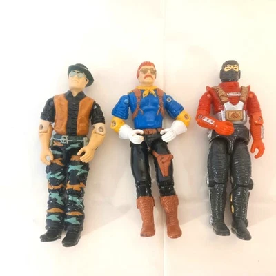 3 Vintage GI Joe Action Figures 90 PATHFINDER, Wild Bill, Astro Viper 3.75" Lot  - Image 1 of 4