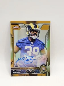 2015 Topps Chrome - Malcom Brown RC Auto Gold /10 - Picture 1 of 2