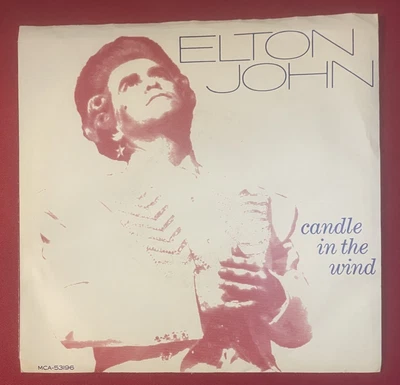 Elton John Candle in the wind 1987 White Label Promo MCA-53196 Live in Australia - Image 1 of 4