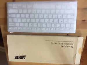 Anker Super Slim Bluetooth Wireless Keyboard White - Picture 1 of 3