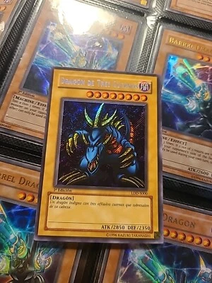 Yugioh Tri-Horned Dragon LOB-000 LDD-S000 Secret Rare 1st Edition SPANISH - Image 1 of 2