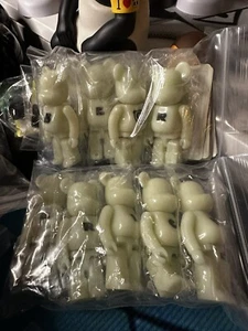 BE@RBRICK Basic Letter Set Series 44 Medicom Toy 9 Bears Total. Glow In The Dark - Picture 1 of 2