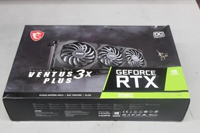 MSI NVIDIA GeForce RTX 3080 Ventus 3X Plus OC Edition 8GB GDRR6 Graphic Card New - Image 1 of 4