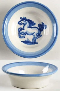 M A Hadley Blue Horse Ramekin 203986 - Imagen 1 de 1