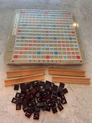 Vintage 1977 Scrabble Deluxe Turntable Edition-Selchow & Righter Co. Incomplete - Image 1 of 4