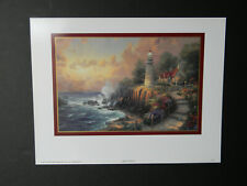 Thomas Kinkade 2003 Collector's Print Light Of Peace 10x13 Paper Size Lighthouse