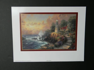 Thomas Kinkade 2003 Collector's Print LIGHT OF PEACE 10x13 Paper Size Lighthouse - Picture 1 of 8