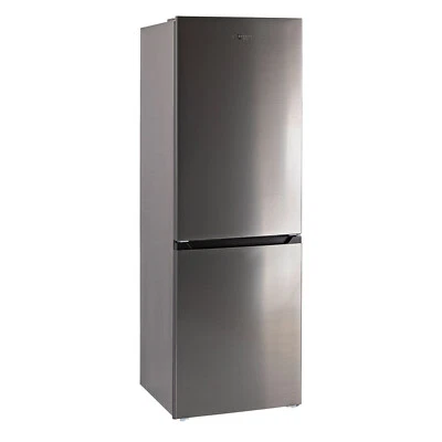 No Frost Kühlschrank Gefrierkombination Gefrierschrank silber 327 L EEK E LED - Bild 1 von 4