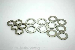5x LOCKWASHER WASHERS AND NUTS FOR AMERICAN JACKS AND POTENTIOMETERS - Bild 1 von 1