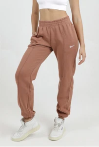 Nike Sportswear Womens Loose Fleece Mid-Waisted Trousers XS mineral clay - Picture 1 of 6