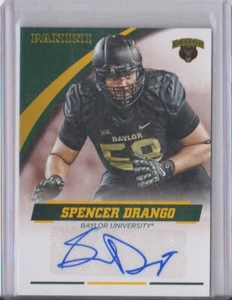 Panini Baylor Team Collection Spencer Drango Rookie 2016 automático sin SD-BU Baylor - Imagen 1 de 2