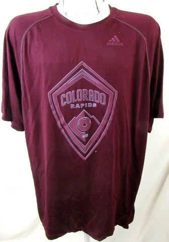 Colorado Rapids Mens L or XL Adidas Short Sleeve Screened Logo T-Shirt COR 2 Cover