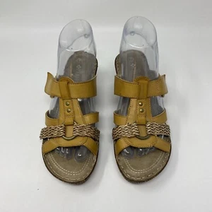 Patrizia By Spring Step Magan Wedge Sandals Tan Women's 7/37 - Picture 1 of 10