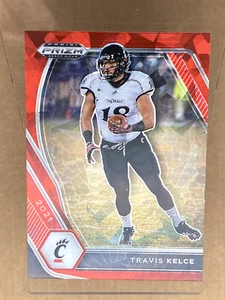 #46 Travis Kelce - 2021 Panini Prizm Draft Picks Red Ice - Picture 1 of 2