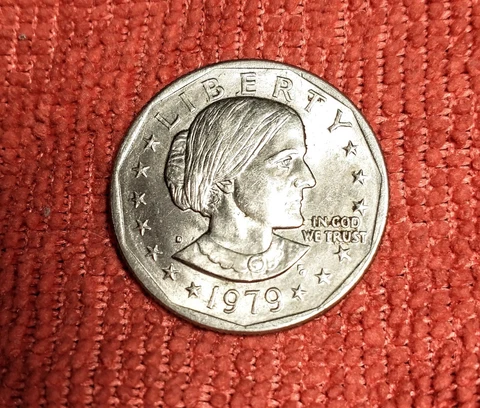 1979-D Liberty Susan B Anthony One Dollar United States Coin Rare Free Shipping Cover