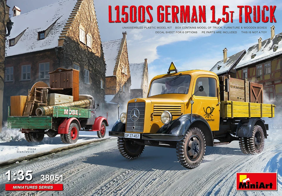 Miniart 38051 - 1:3 5 L1500S German 1,5t Camion - Nuovo - Immagine 1 di 1