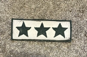 Three Star Patch - Green & White Multi Level Leather Patch (Pre-Owned) - Picture 1 of 2