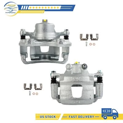 Brake Calipers Front Pair w/ Bracket For Nissan Sentra 2000-2006 Altima 93-01 Foto 1 de 4