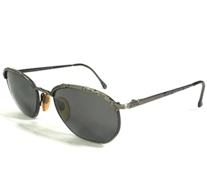 Vintage Anne Klein II Sunglasses Frames 8001 K1014-S Grey Round 52-20-135 - Picture 1 of 10