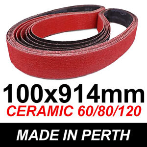 100x914mm (4"x36") Ceramic Sanding Belt | Metal & Woodwork Linishing Belt