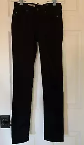 AG Adriano Goldschmied Jeans Black Low Rise The Legging Super Skinny Sz 25 NEW - Picture 1 of 9