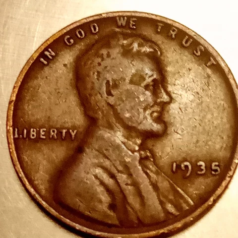 1935 P, Lincoln Wheat Cent,  BN. Uncertified, Ungraded Cover