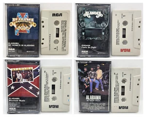 Alabama 4 Cassette Tapes My Home's In 40 Hour Week Feels So Right Mountain Music - Picture 1 of 5