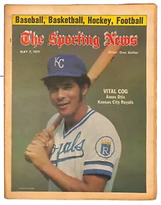 1977 The Sporting News 5/7/77 TSN Amos Otis Royals Vital Cog 86394 - Picture 1 of 1