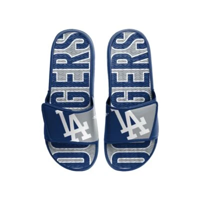 MLB Los Angeles Dodgers Team Logo Shower Gel Slide Sandals - Image 1 of 3