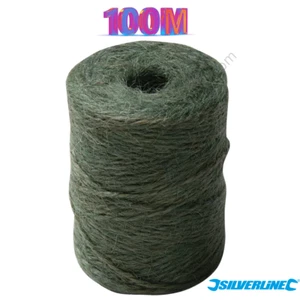 100m Silverline Natural Twine Garden String Green Ideal For Gardening DIY Green - Picture 1 of 3