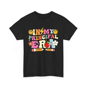 Funny Teacher Appreciation T-Shirt, Colorful Principal Era Tee, School Principal - Picture 1 of 15