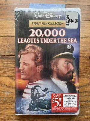 WALT DISNEY 20,000 LEAGUES UNDER THE SEA MOVIE VHS SEALED UNOPENED KIRK DOUGLAS - Image 1 of 3
