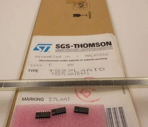 5 Stück/ 5 pieces TS27L4AID  PRECISION VERY LOW POWER CMOS QUAD OPAMP TLC27L4 - Picture 1 of 5