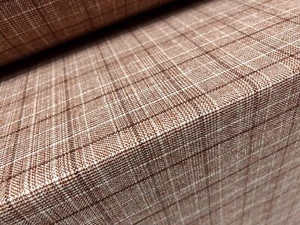Wool Blend Suiting Jacket Fabric, Per Metre - Check - Rose Brown & Cream - Picture 1 of 3