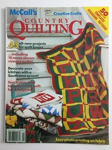 McCall's Creative Crafts Country Quilting Magazine 1990 - Imagen 1 de 2