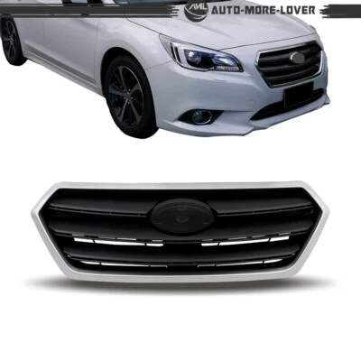 Rejilla delantera para Subaru Legacy 2015-2017 carcasa plateada gris inserción 991121AL13A Foto 1 de 4