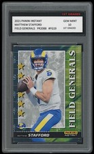 MATTHEW STAFFORD 2021 PANINI INSTANT FIELD GENERALS 1ST GRADED 10 CARD FG19 RAMS