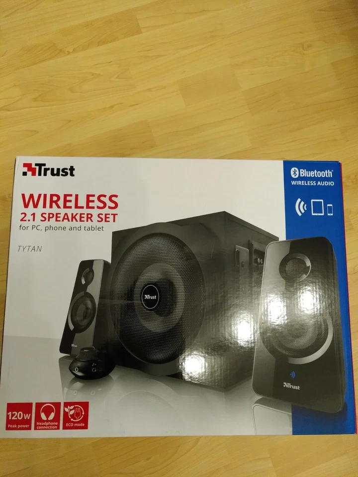 Trust Tytan Wireless 2.1 Lautsprecher-Set - Schwarz - Bluetooth Heimkino - Bild 1 von 1