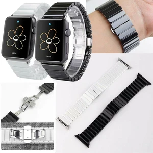 38-45mm Luxus Keramik Armbänder Ersatzgurt für Apple Watch Series 7 6 5 4 3 2 1  - Bild 1 von 20