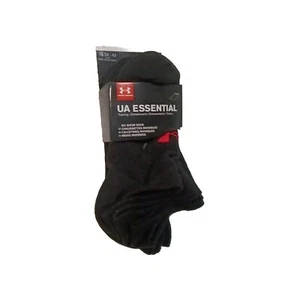 Under Armour Essential Youth Black Socks 13.5K-4Y No Show Invisible Ankle Kids  - Picture 1 of 10
