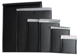 BLACK POLY BUBBLE MAILERS PADDED BAGS ENVELOPES NEW ANY SIZE SELF ADHESIVE  - Picture 1 of 4