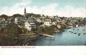 Postcard - Marblehead, Massachusetts, Town View from Rockmere Point - C. 1910 - Picture 1 of 2